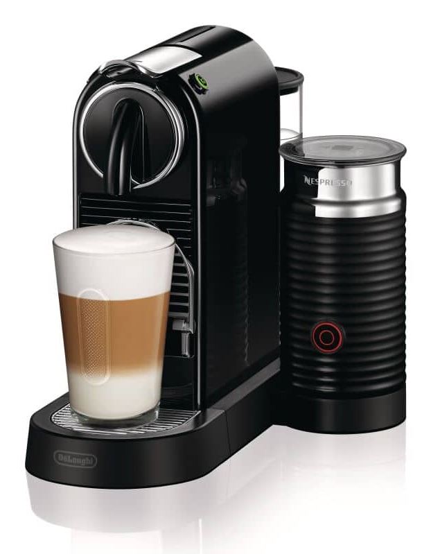 De&#39;Longhi Nespresso CitiZ Coffee Machine with Aeroccino Milk Frother in Black