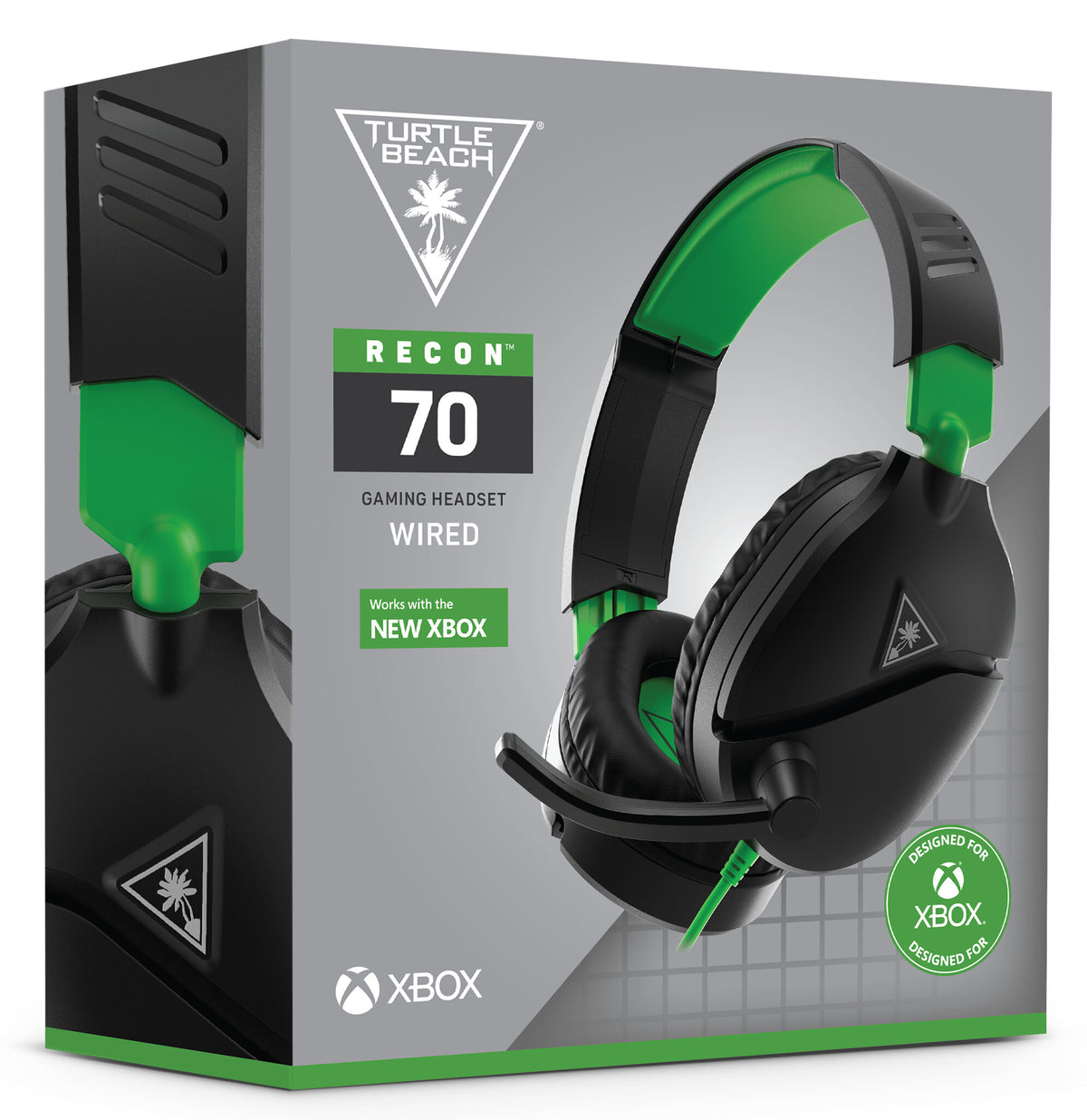 Turtle Beach Recon 70 - Wired Gaming Headset for Xbox Series X|S in Black / Green