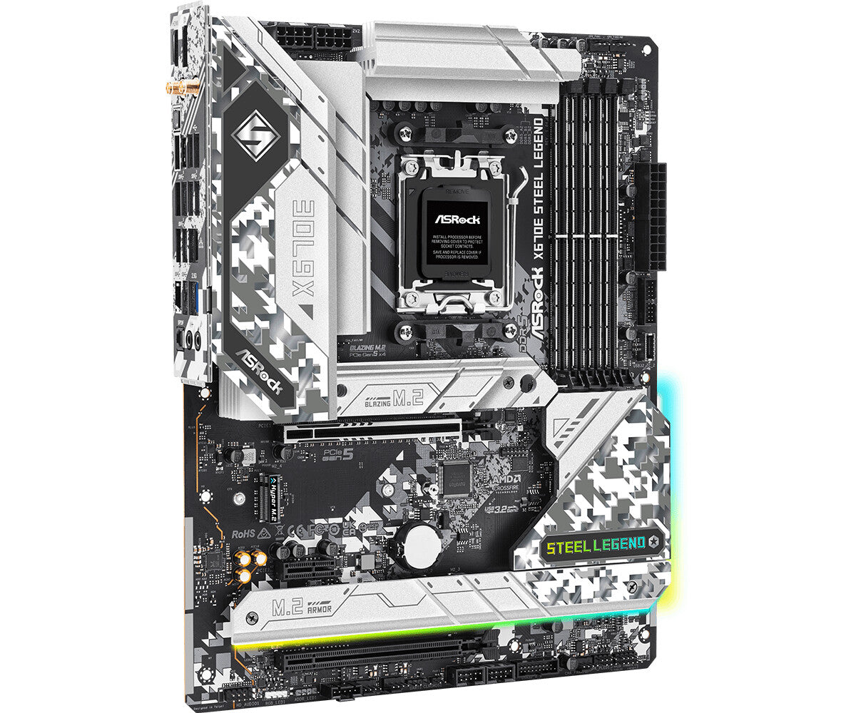 Asrock X670E Steel Legend ATX motherboard - AMD X670 Socket AM5