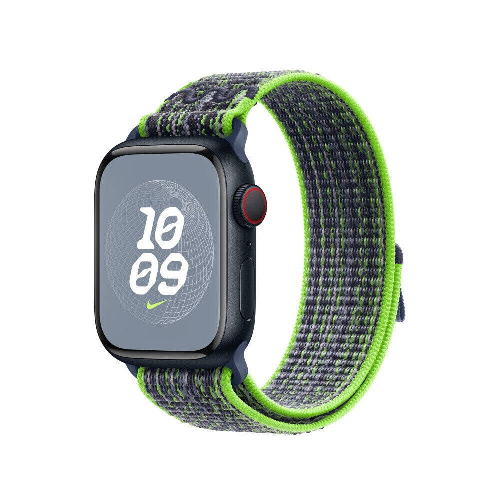 Apple MTL03ZM/A - 41mm Bright Green/Blue Nike Sport Loop