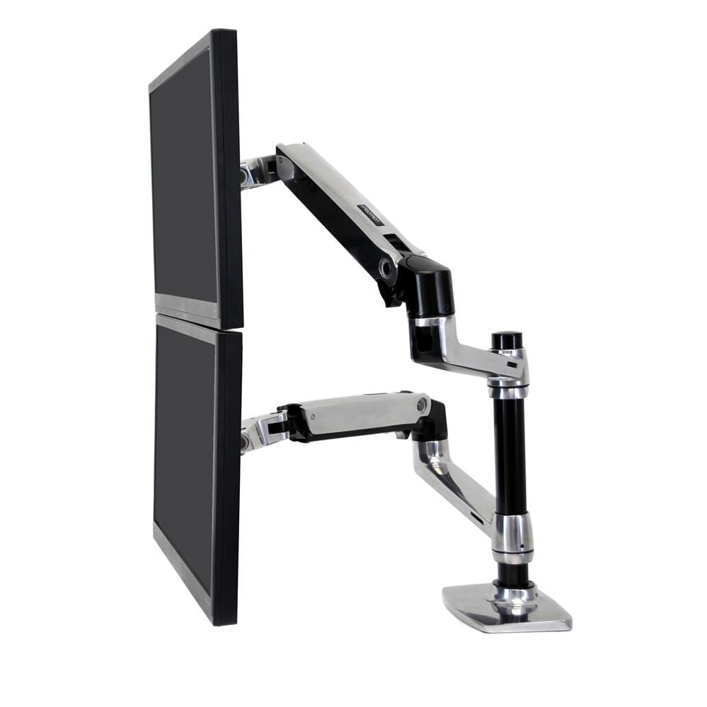 Ergotron LX Series Dual Stacking Arm 61 cm (24) Silver Desk&quot;