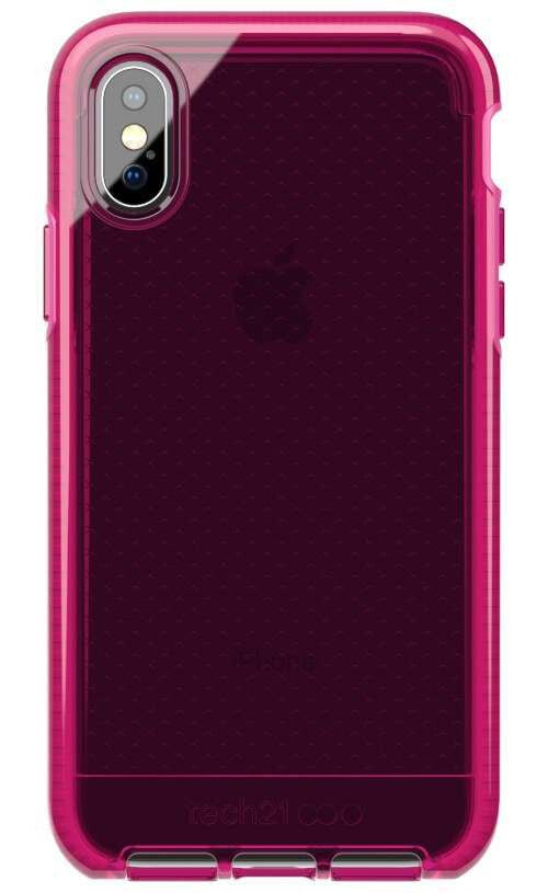 Tech21 Evo Check for iPhone X in Fuchsia