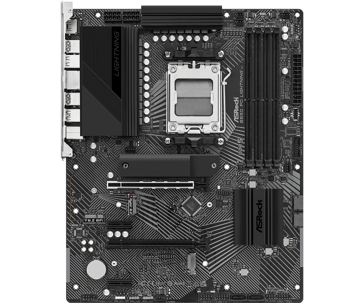 Asrock B650 PG Lightning ATX motherboard - AMD B650 Socket AM5