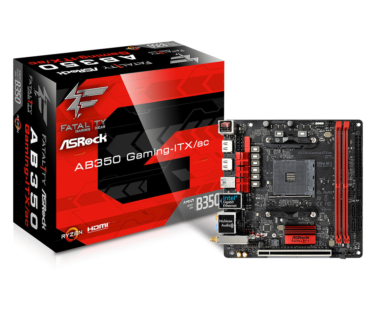 Asrock Fatal1ty AB350 Gaming-ITX/ac mini ITX motherboard - AMD B350 Socket AM4