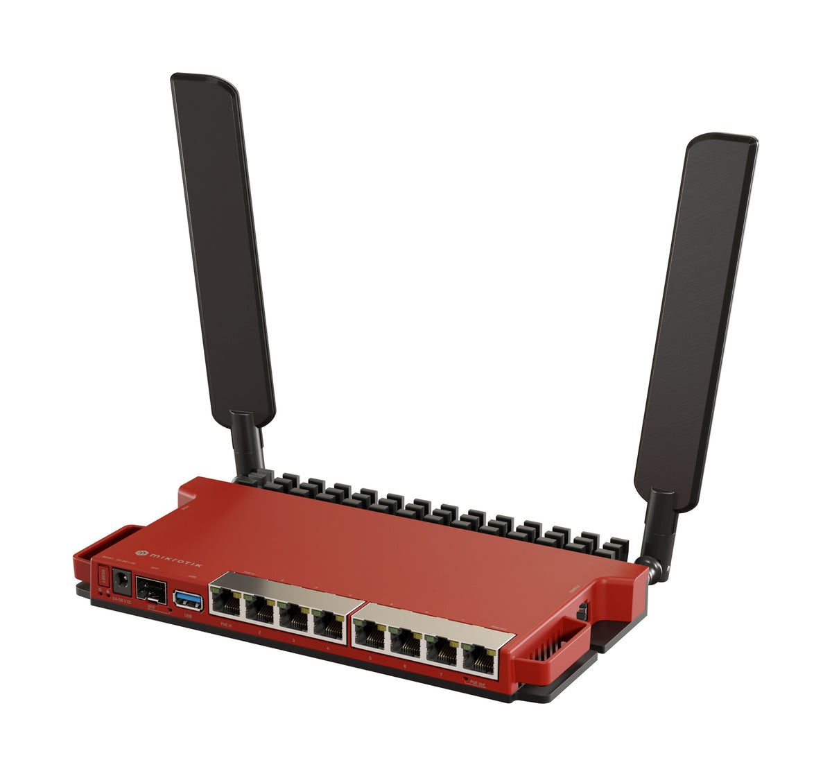 Mikrotik L009UiGS-2HaxD-IN - Gigabit Ethernet Single-band (2.4 GHz) wireless router in Red