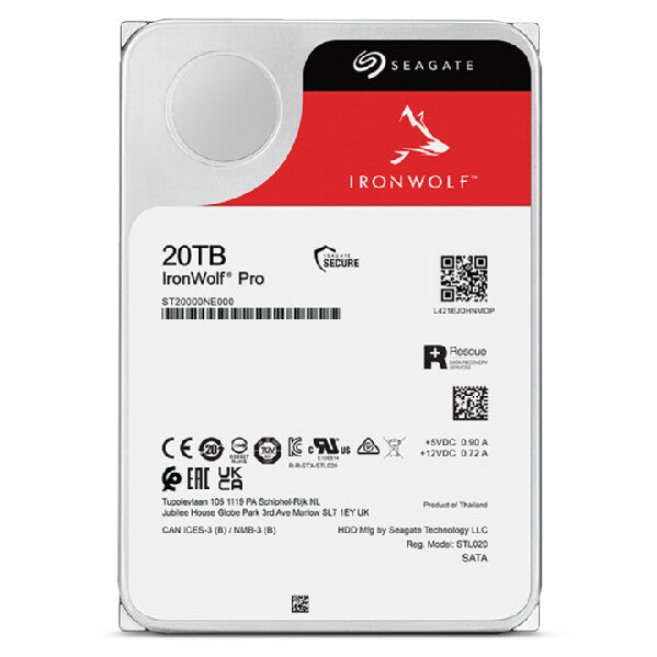 Seagate IronWolf Pro - 7.2K RPM Serial ATA III 3.5&quot; HDD - 20 TB