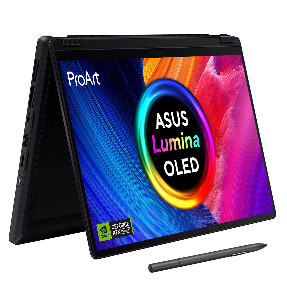 ASUS ProArt PX13 Hybrid (2-in-1) - 33.8 cm (13.3&quot;) - Touchscreen - AMD Ryzen AI 9 HX 370 - 24 GB LPDDR5x-SDRAM - 1 TB SSD - NVIDIA GeForce RTX 4060 - Wi-Fi 7 - Windows 11 Home - Black