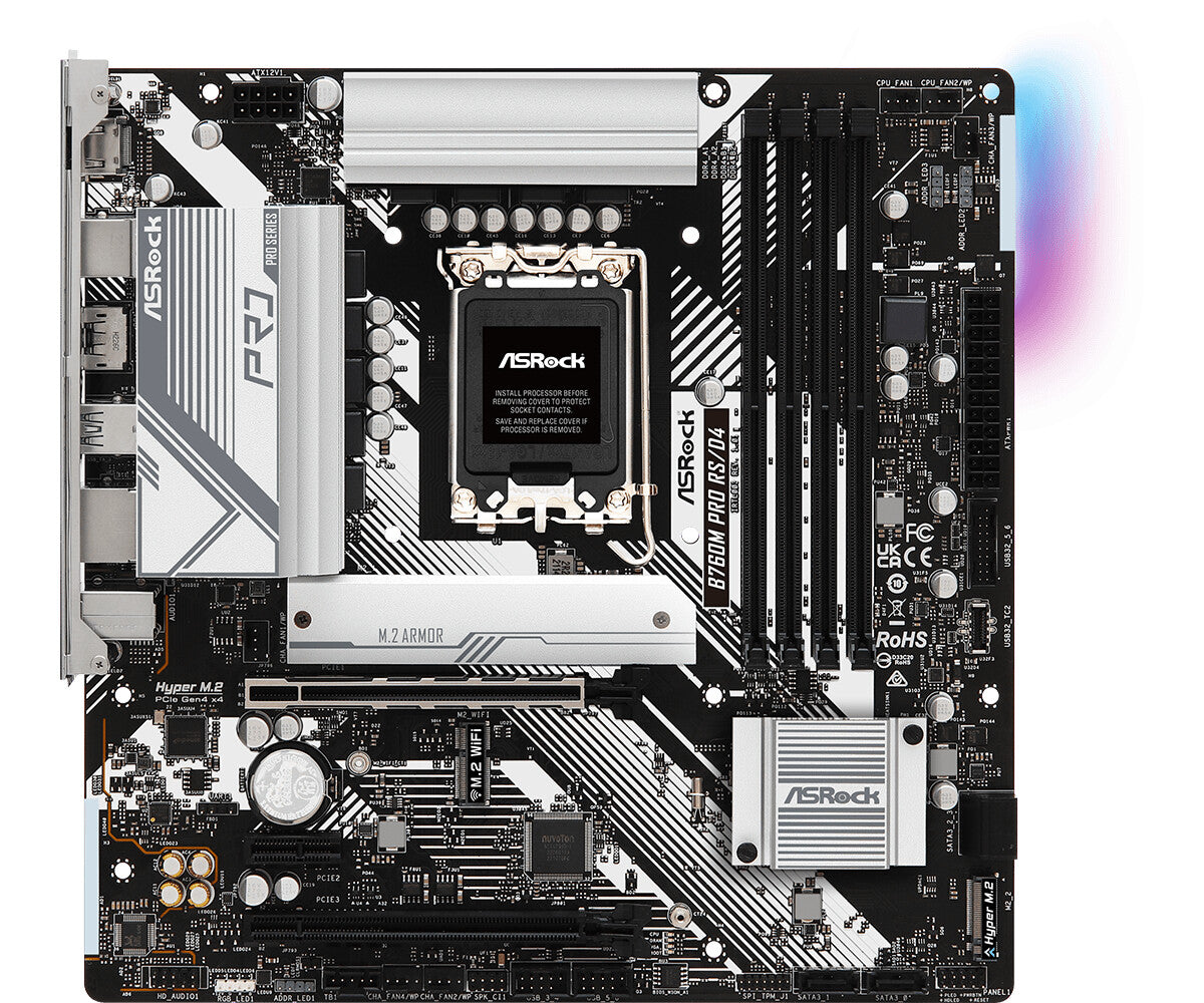 Asrock B760M PRO RS/D4 micro ATX motherboard - Intel B760 LGA 1700