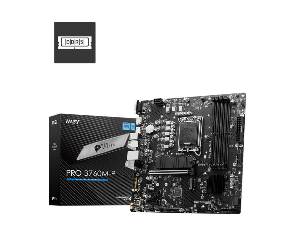 MSI PRO B760M-P micro ATX motherboard - Intel B760 LGA 1700