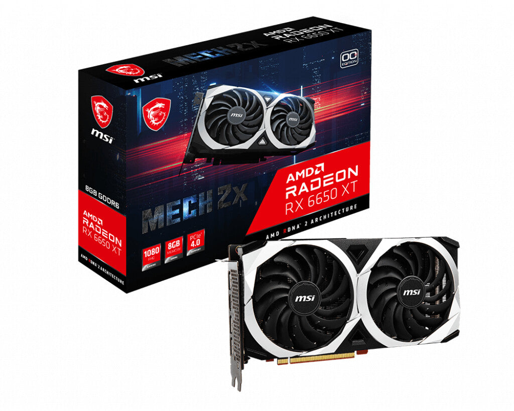 MSI MECH 2X 8G OC - AMD 8 GB GDDR6 Radeon RX 6650 XT graphics card