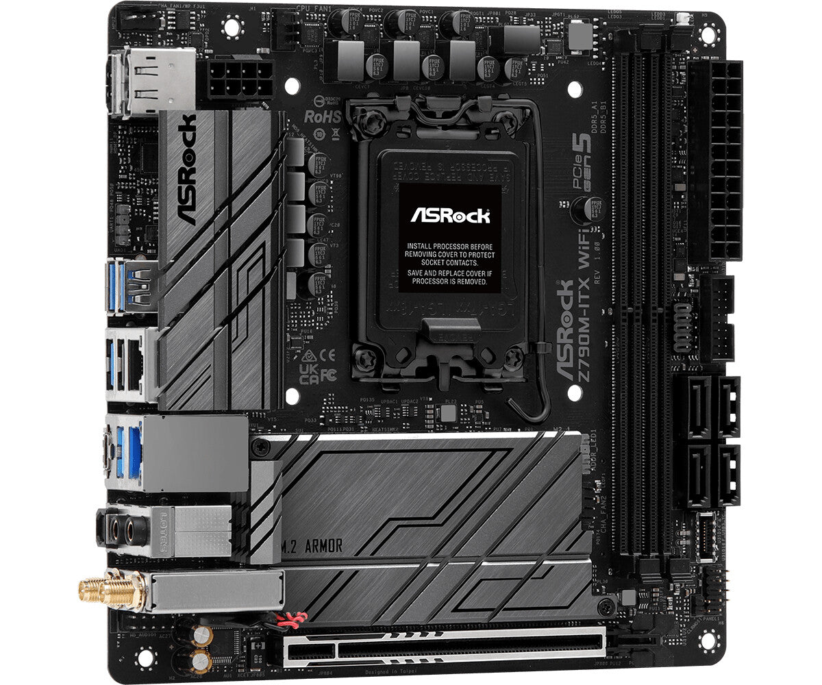 Asrock Z790M-ITX WiFi mini ITX motherboard - Intel Z790 LGA 1700