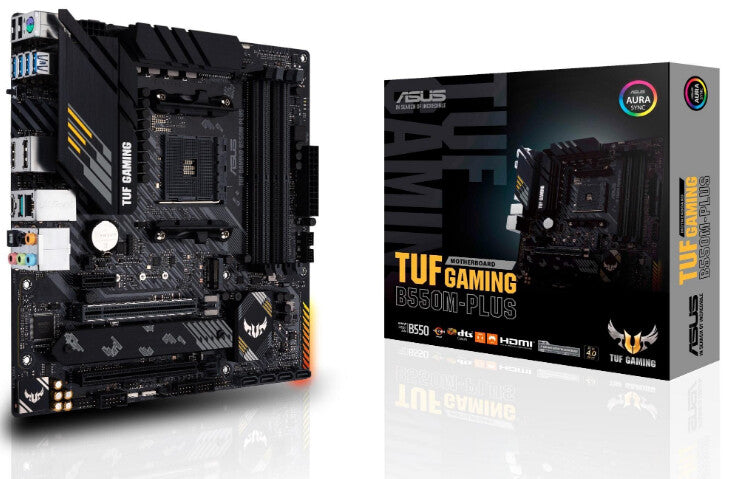 ASUS TUF GAMING B550M PLUS micro ATX motherboard - AMD B550 Socket AM4