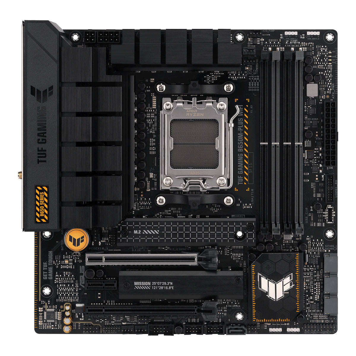 ASUS TUF GAMING B650M-PLUS WIFI micro ATX Motherboard - AMD B650 Socket AM5