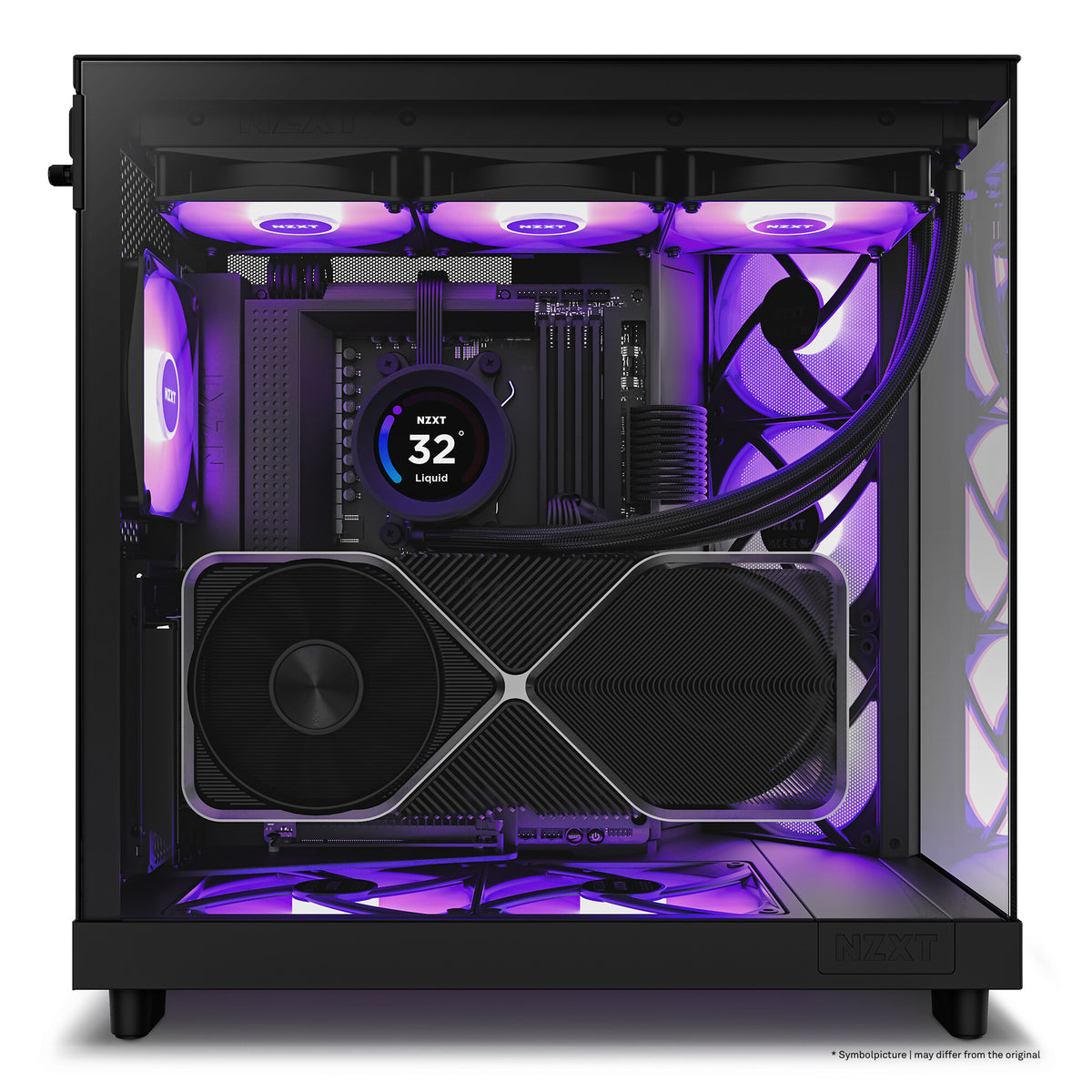 NZXT H6 Flow RGB - ATX Mid Tower Case in Black