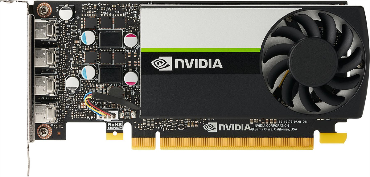 HP NVIDIA T1000, 4 GB, GDDR6, 128-bit Graphics Card