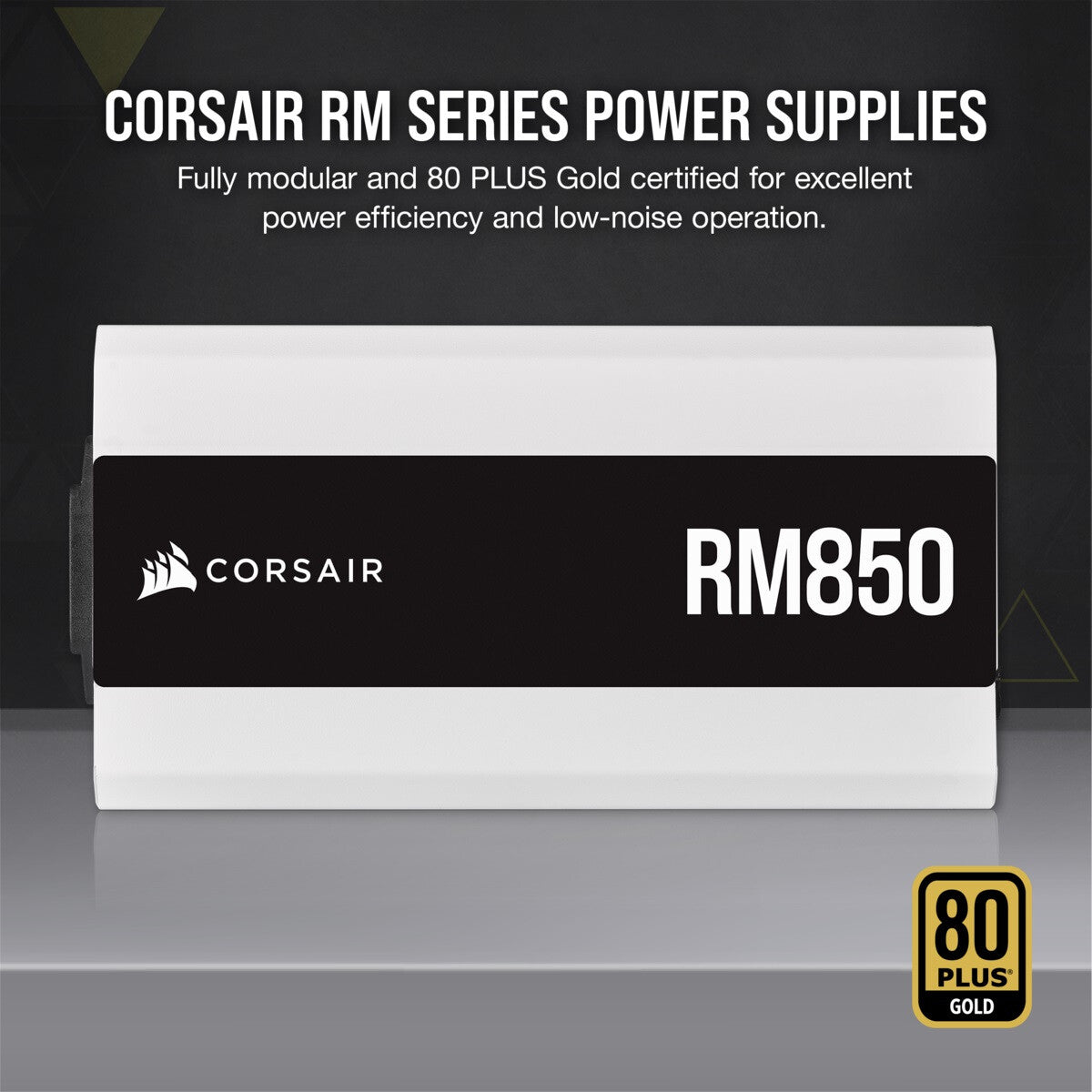 Corsair RM850 - 850W 80+ Gold Fully Modular Power Supply Unit in White