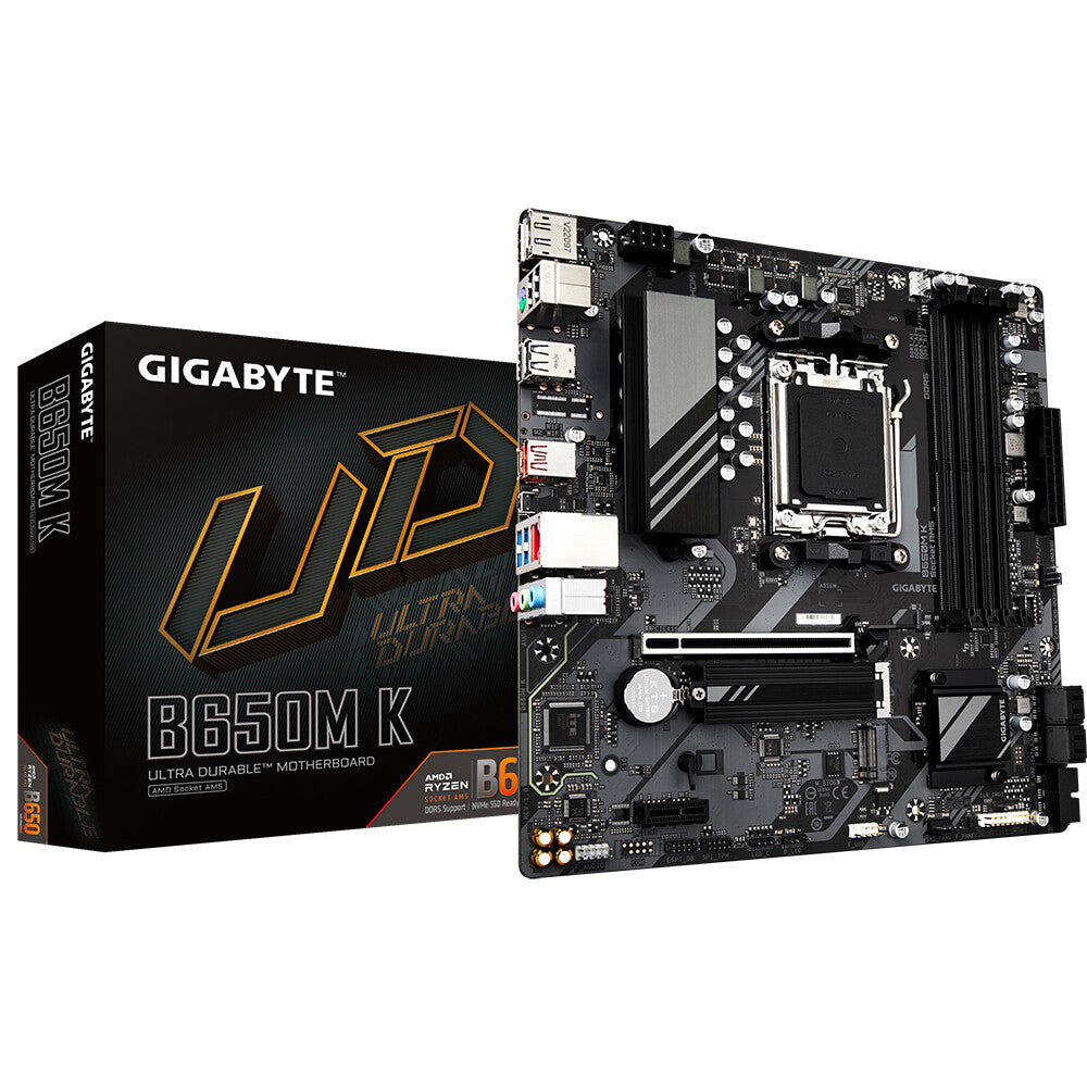 Gigabyte B650M K micro ATX motherboard - AMD B650 Socket AM5