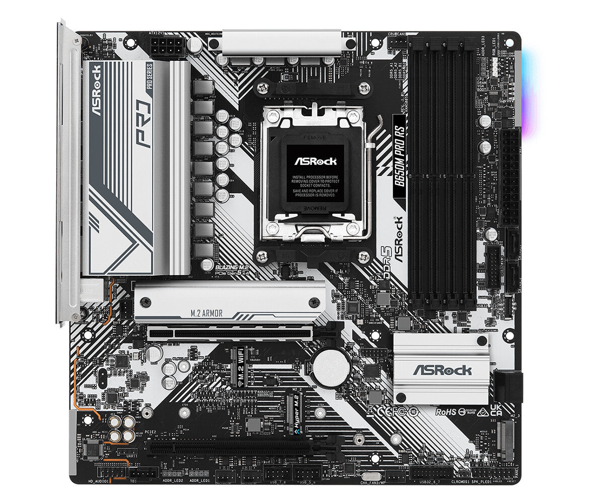 Asrock B650M Pro RS micro ATX motherboard - AMD B650 Socket AM5