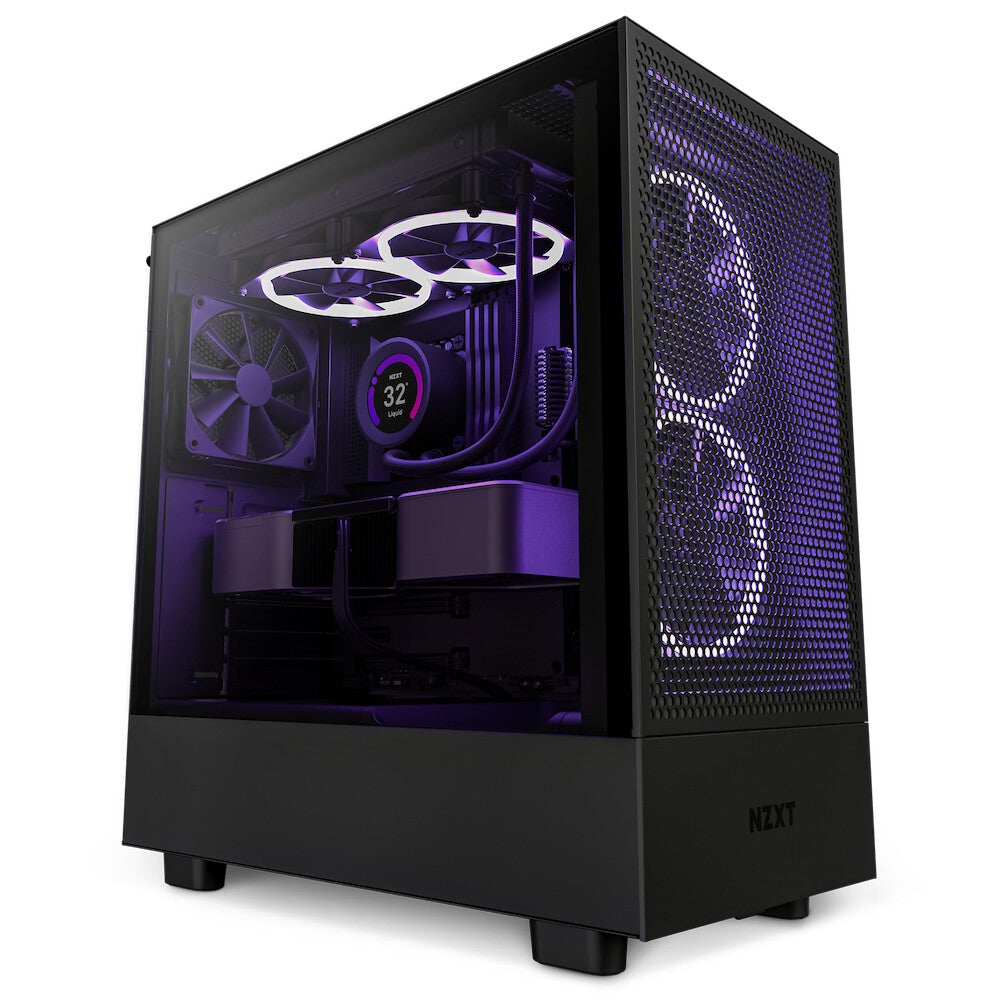 NZXT H5 Flow RGB - ATX Mid Tower Case in Black