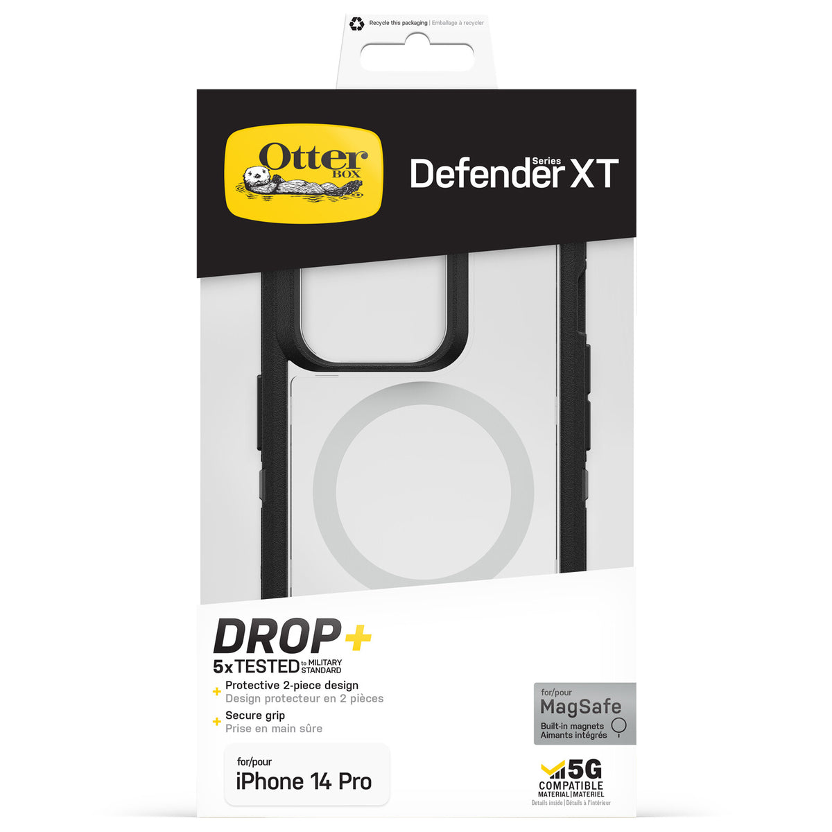 OtterBox Defender XT Case with MagSafe for iPhone 14 Pro in Black Crystal