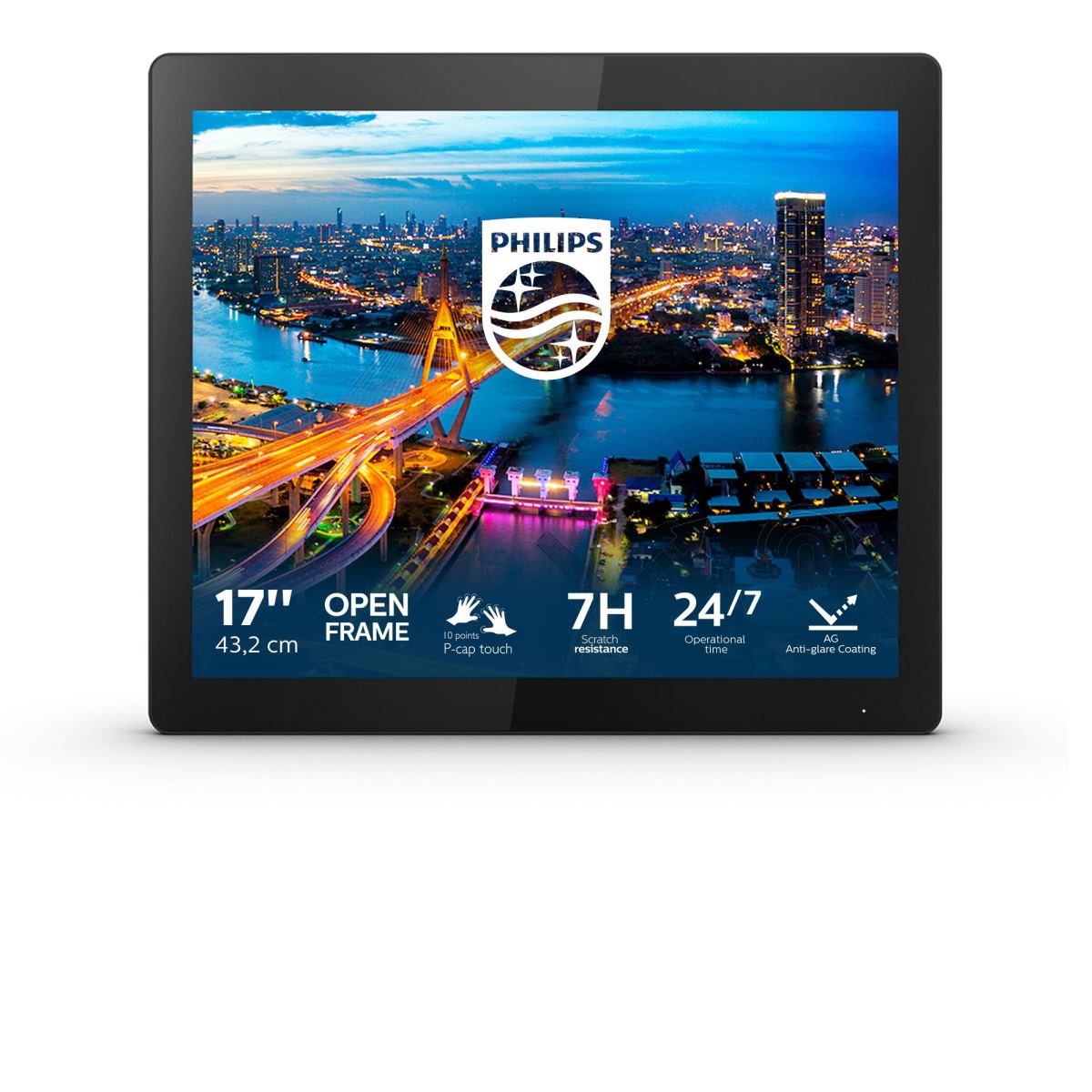 Philips B Line 172B1TFL/00 Computer Monitor 43.2 cm (17&quot;) 1280 x 1024 pixels LED Touchscreen Black