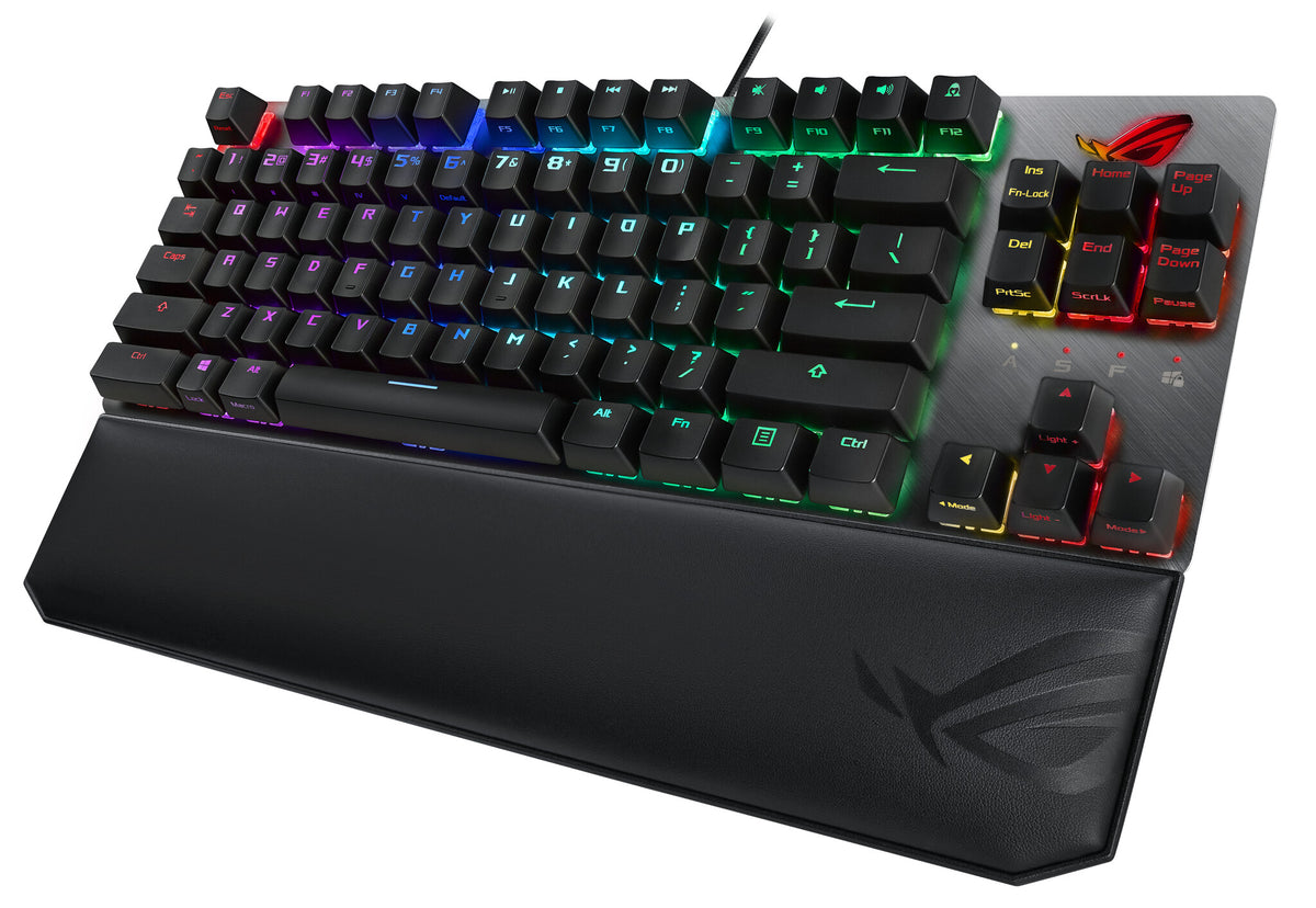 ASUS ROG Strix Scope TKL Deluxe NX - USB Wired RGB Mechanical Keyboard in Black / Grey (QWERTY UK)