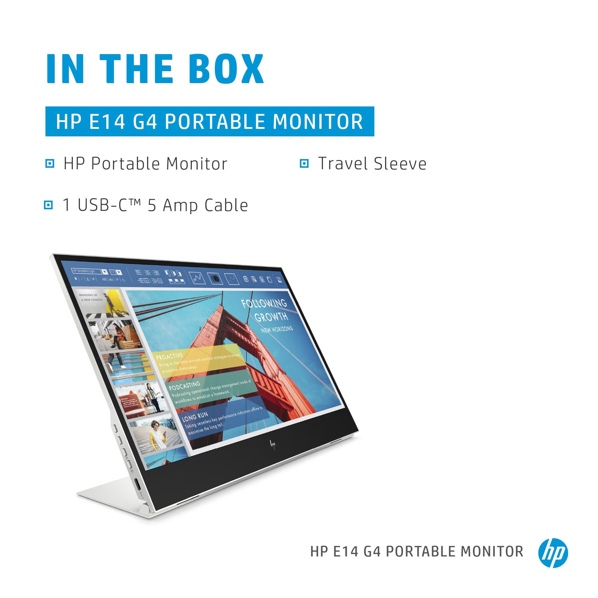 HP E-Series E14 G4 - 35.6 cm (14&quot;) - 1920 x 1080 pixels Full HD LED Monitor