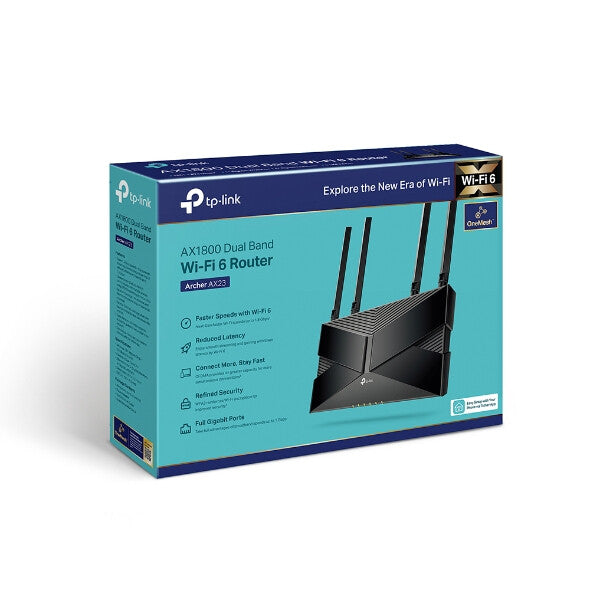 TP-Link Archer AX1800 - Gigabit Ethernet Dual-band (2.4 GHz / 5 GHz) Wi-Fi 6 wireless router in Black