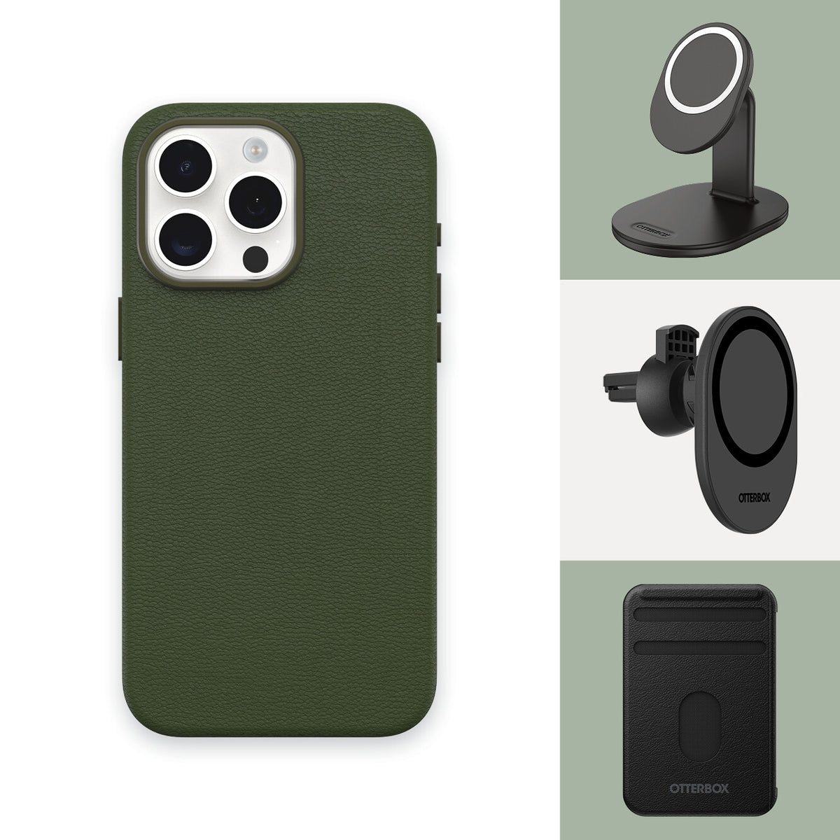 OtterBox Symmetry Cactus with MagSafe for iPhone 15 Pro Max in Cactus Grove