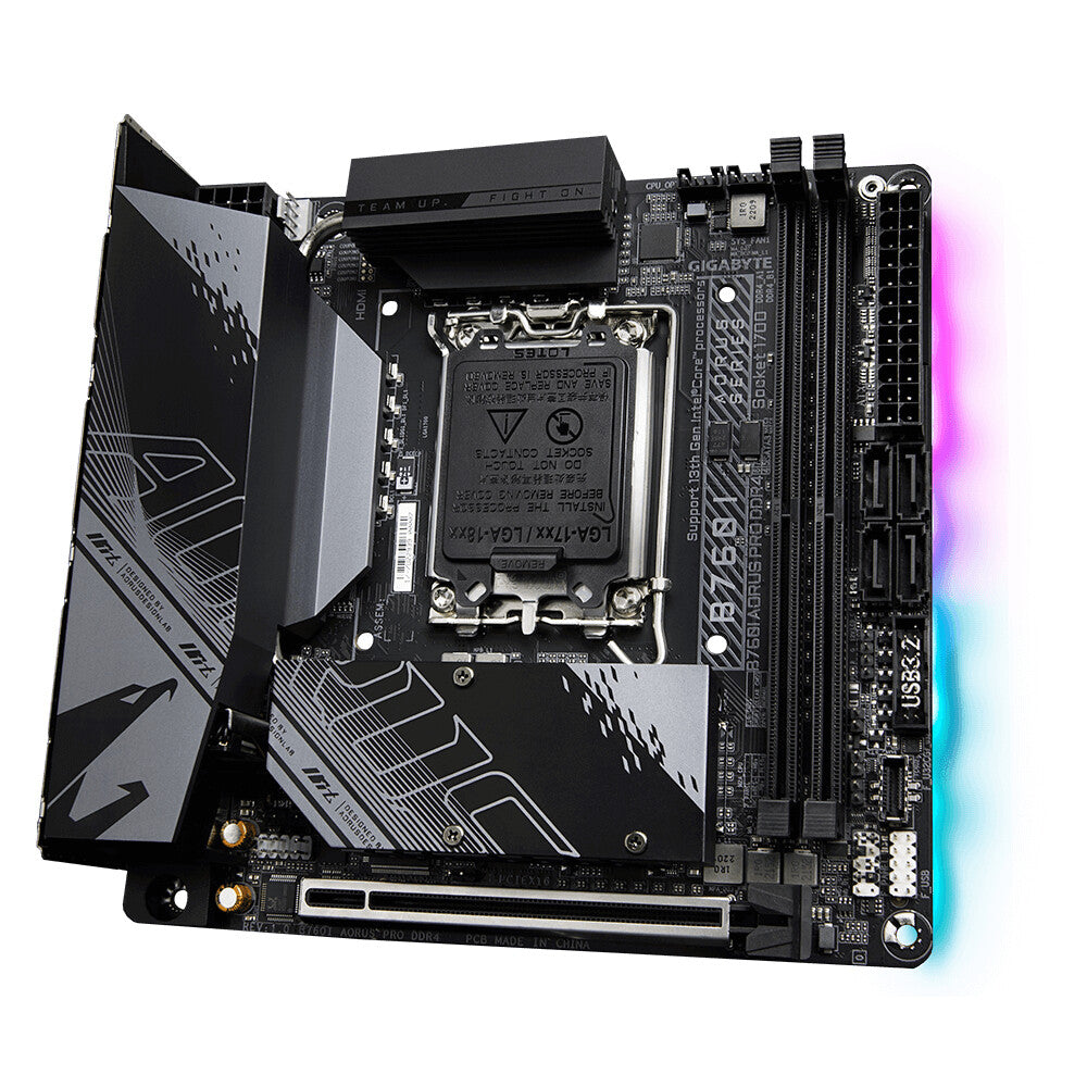 Gigabyte B760I AORUS PRO DDR4 mini ITX motherboard - Intel B760 Express LGA 1700