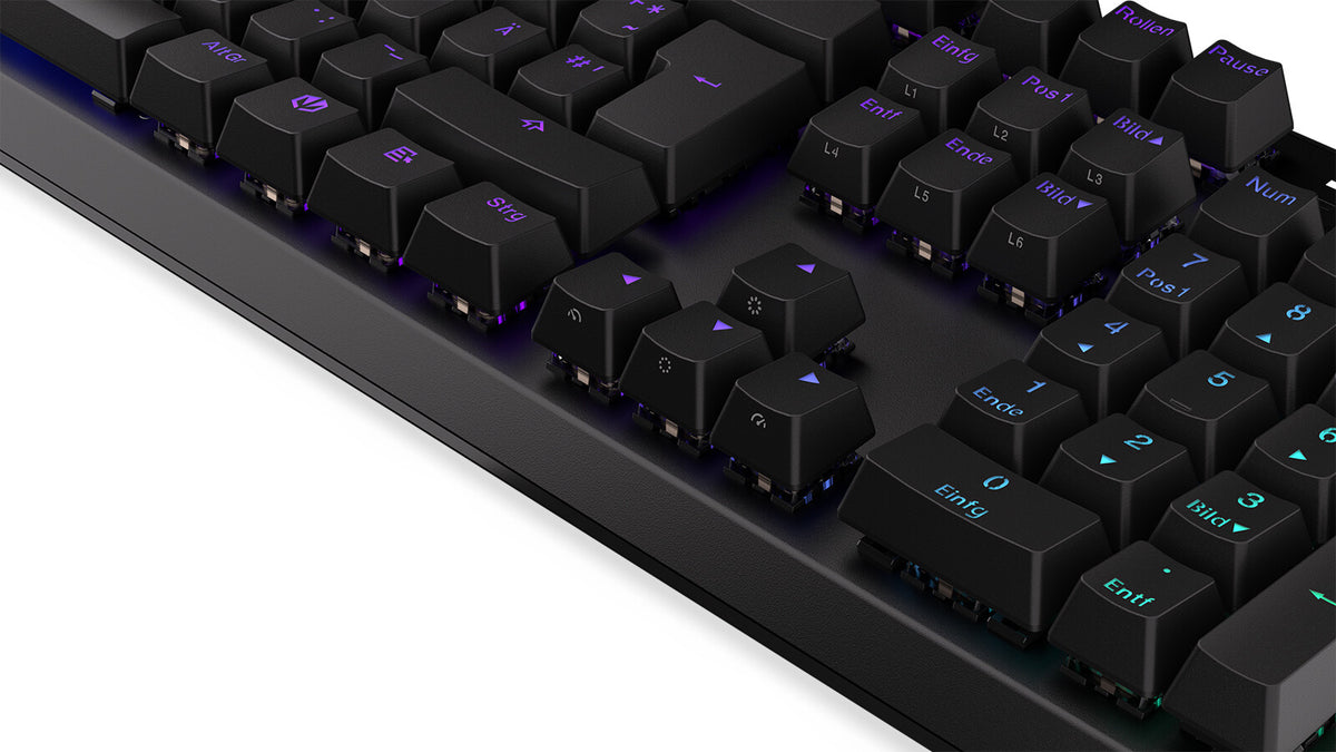 ENDORFY Thock - USB Wired RGB Mechanical Keyboard in Black (QWERTZ German)