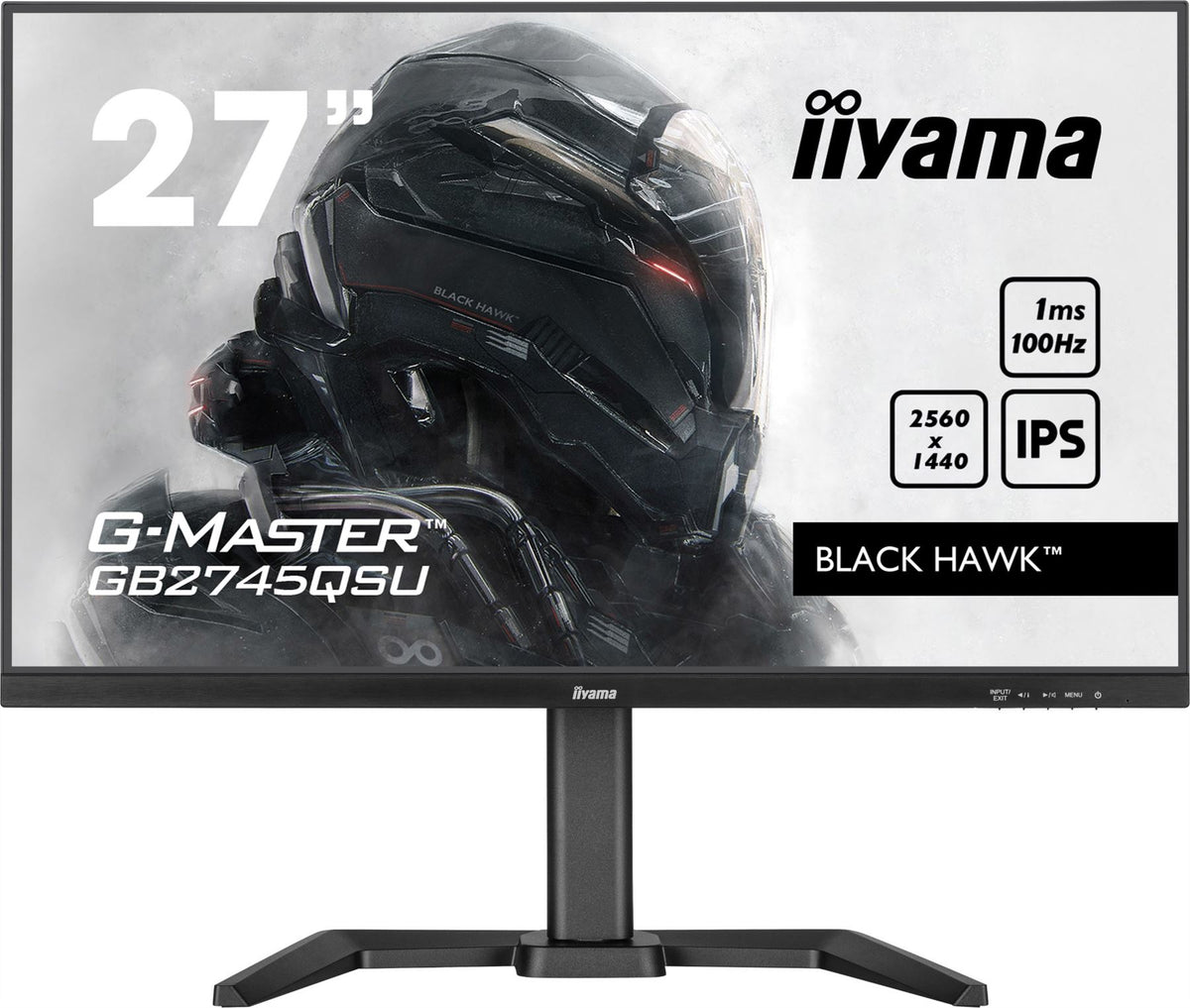 iiyama G-MASTER GB2745QSU-B1 computer monitor 68.6 cm (27&quot;) 2560 x 1440 pixels 2K Ultra HD LED Black