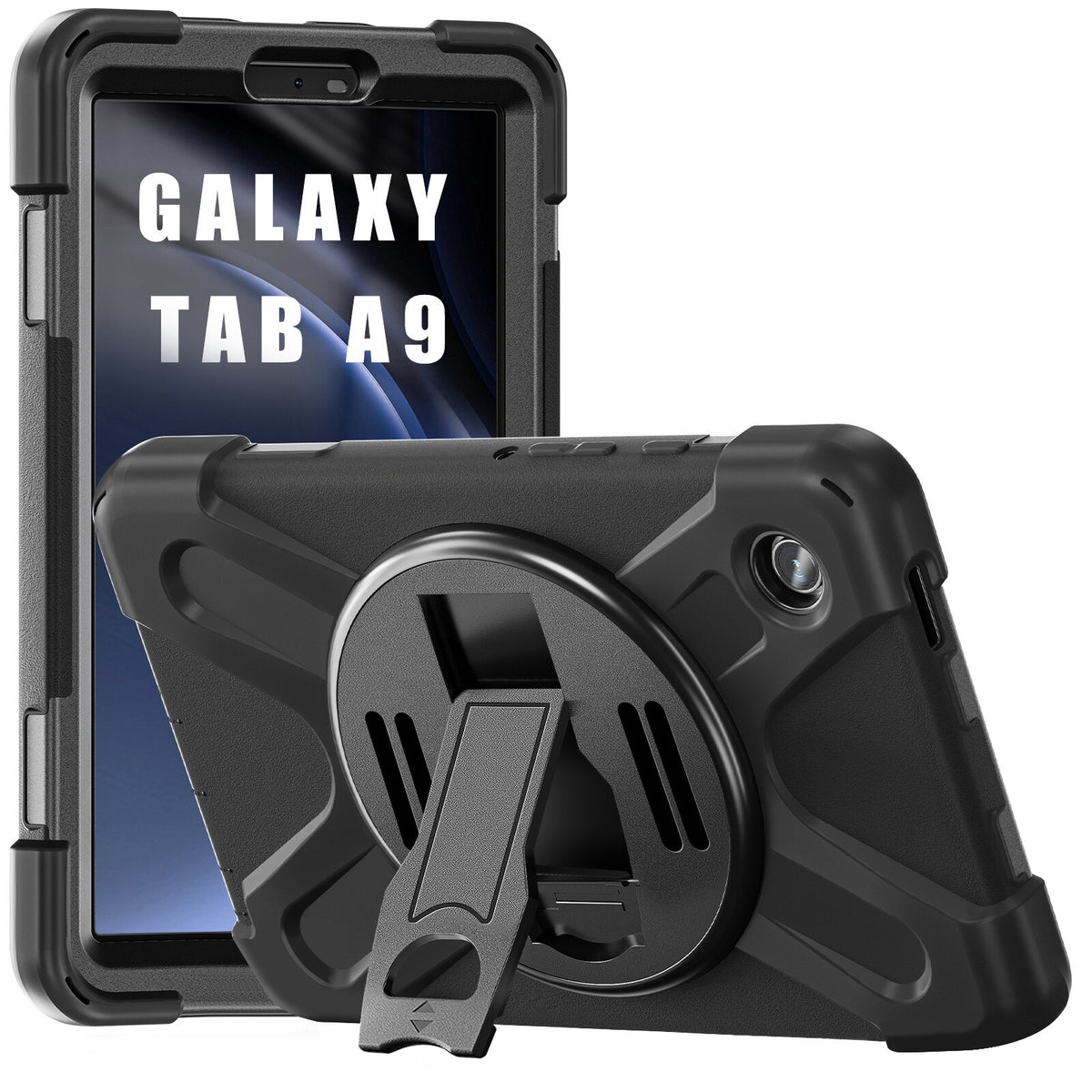 Techair Classic pro Rugged Case for Galaxy Tab A9 in Black