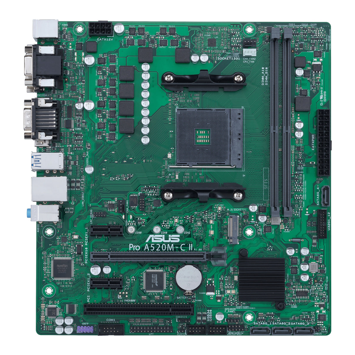 ASUS PRO A520M-C II/CSM micro ATX motherboard - AMD A520 Socket AM4