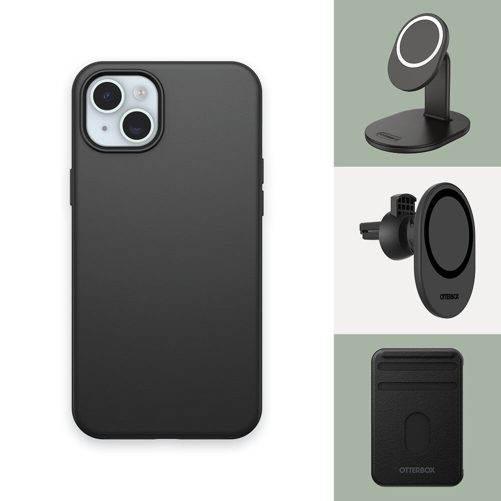 OtterBox Symmetry Series for MagSafe for iPhone 15 in Black