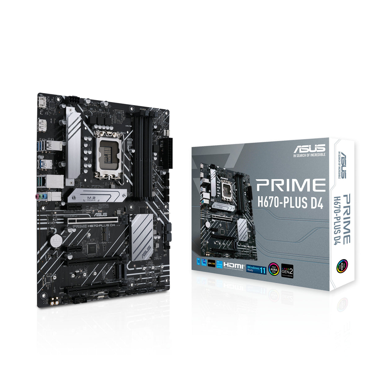 ASUS PRIME H670-PLUS D4 ATX motherboard - Intel H670 LGA 1700