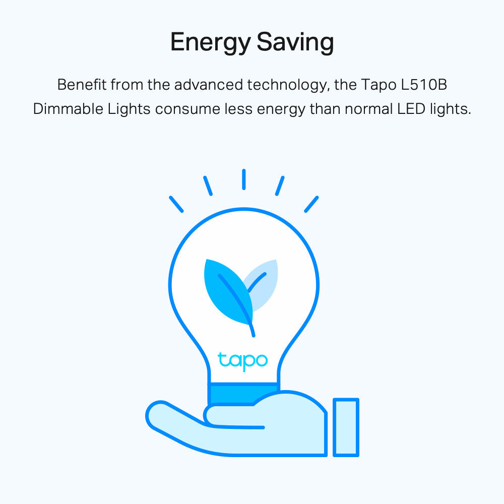 TP-Link Tapo Smart Wi-Fi Lightbulb - Dimmable - B22