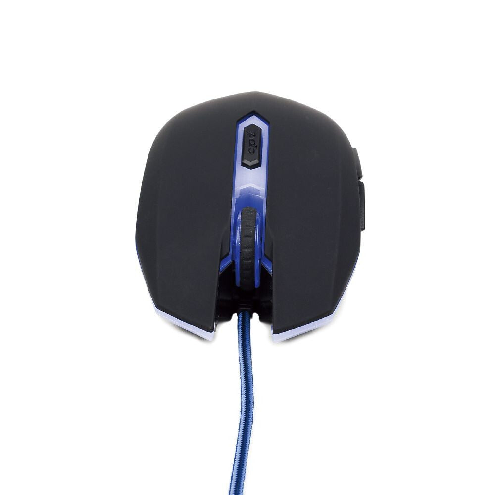 Gembird MUSG-001-B - Ambidextrous USB Type-A Mouse - 2,400 DPI