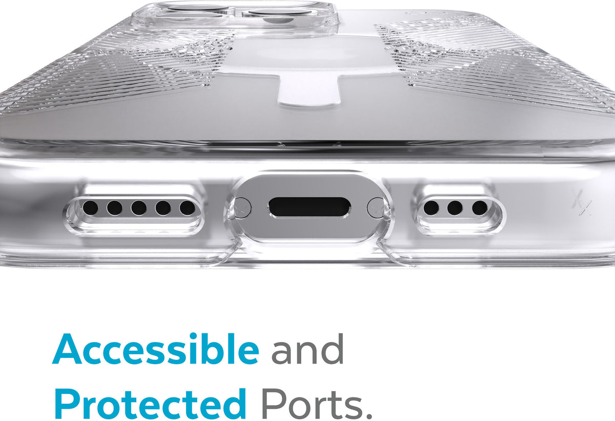 Speck Presidio Perfect Clear Grip with MagSafe for iPhone 13 Pro in Transparent