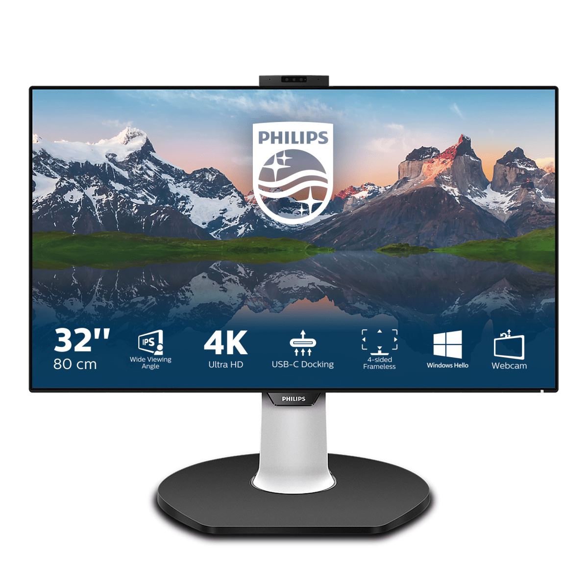 Philips P Line LCD Monitor with USB-C Dock 329P9H/00