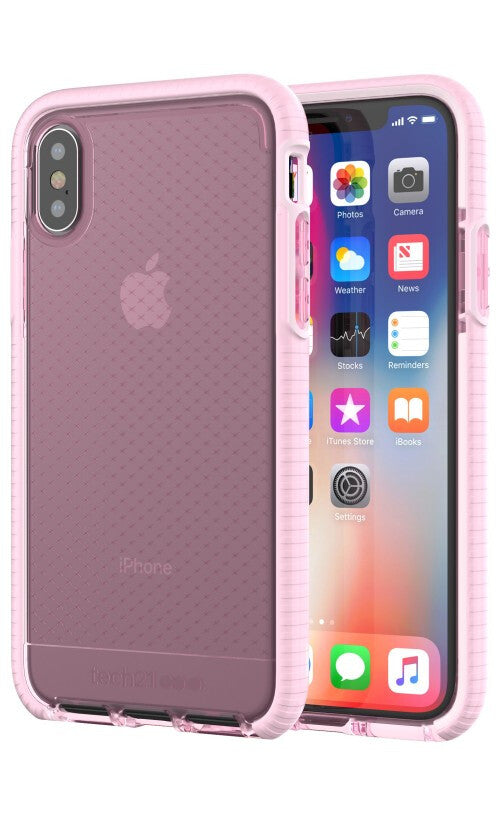 Tech21 Evo Check for iPhone X in Rose Tint