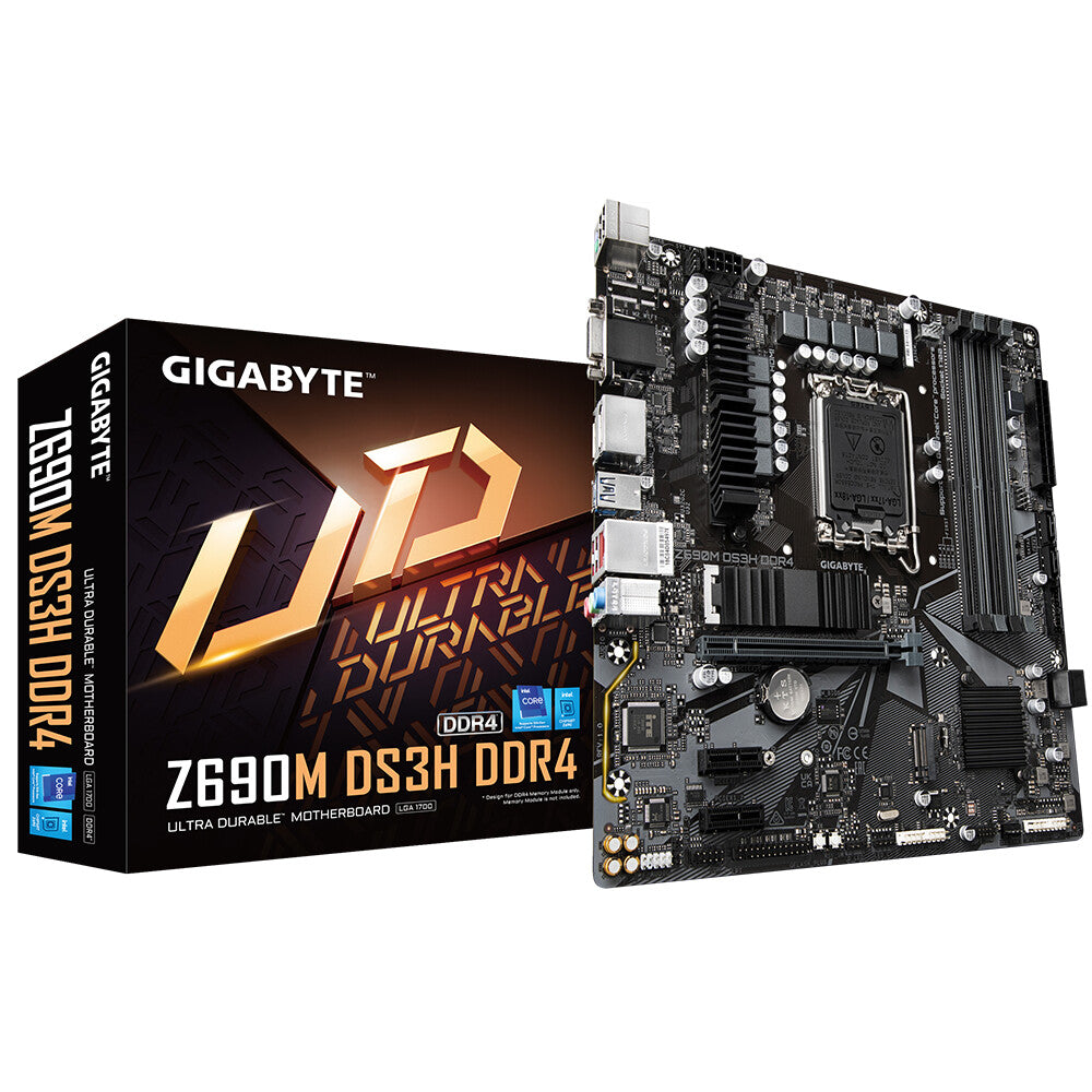 Gigabyte Z690M DS3H DDR4 (rev. 1.0) micro ATX motherboard - Intel Z690 LGA 1700