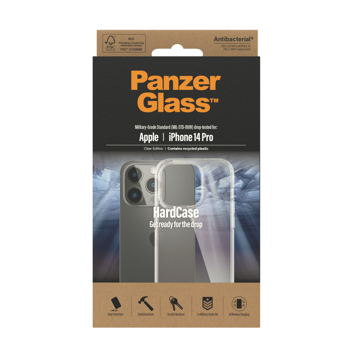 PanzerGlass ® HardCase for iPhone 14 Pro in Clear