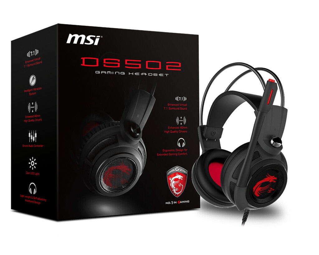 MSI DS502 - 7.1 Virtual Surround Sound Gaming Headset