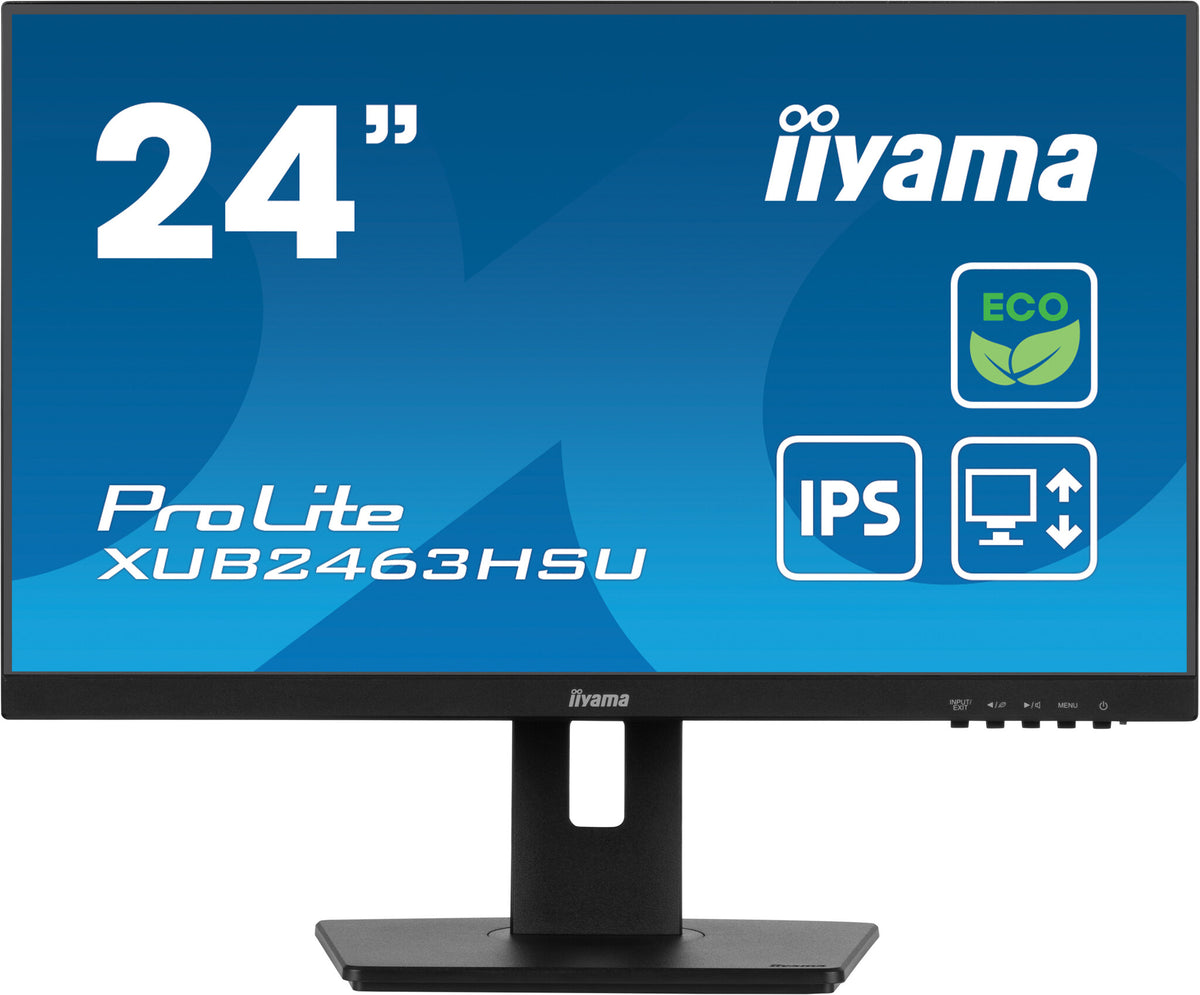 iiyama ProLite XUB2463HSU-B1 - 61 cm (24&quot;) - 1920 x 1080 pixels FHD LED Monitor