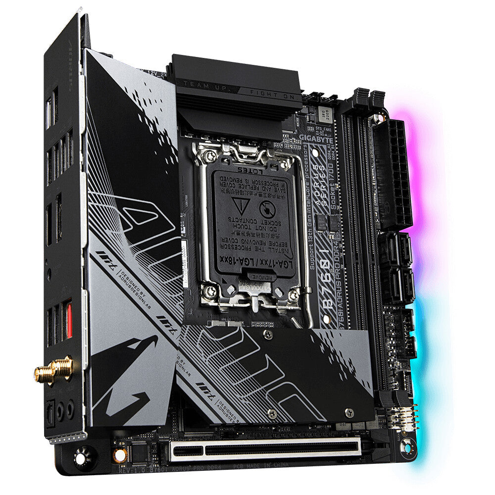 Gigabyte B760I AORUS PRO DDR4 mini ITX motherboard - Intel B760 Express LGA 1700