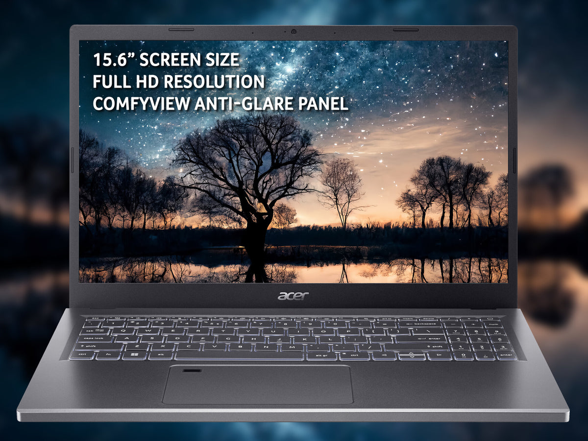 Acer Aspire 5 Laptop - 39.6 cm (15.6&quot;) - AMD Ryzen 5 7530U - 16 GB LPDDR4x-SDRAM - 512 GB SSD - Wi-Fi 6E - Windows 11 Home - Grey