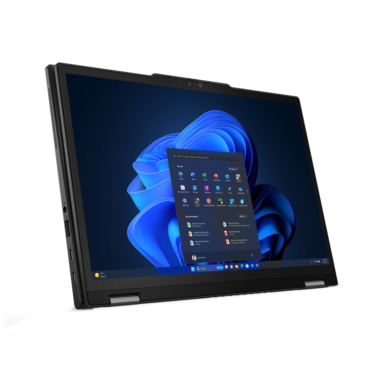 Lenovo ThinkPad X13 Hybrid (2-in-1) - 33.8 cm (13.3&quot;) - Touchscreen - Intel Core Ultra 7 155U - 16 GB LPDDR5x-SDRAM - 512 GB SSD - Wi-Fi 6E - Windows 11 Pro - Black