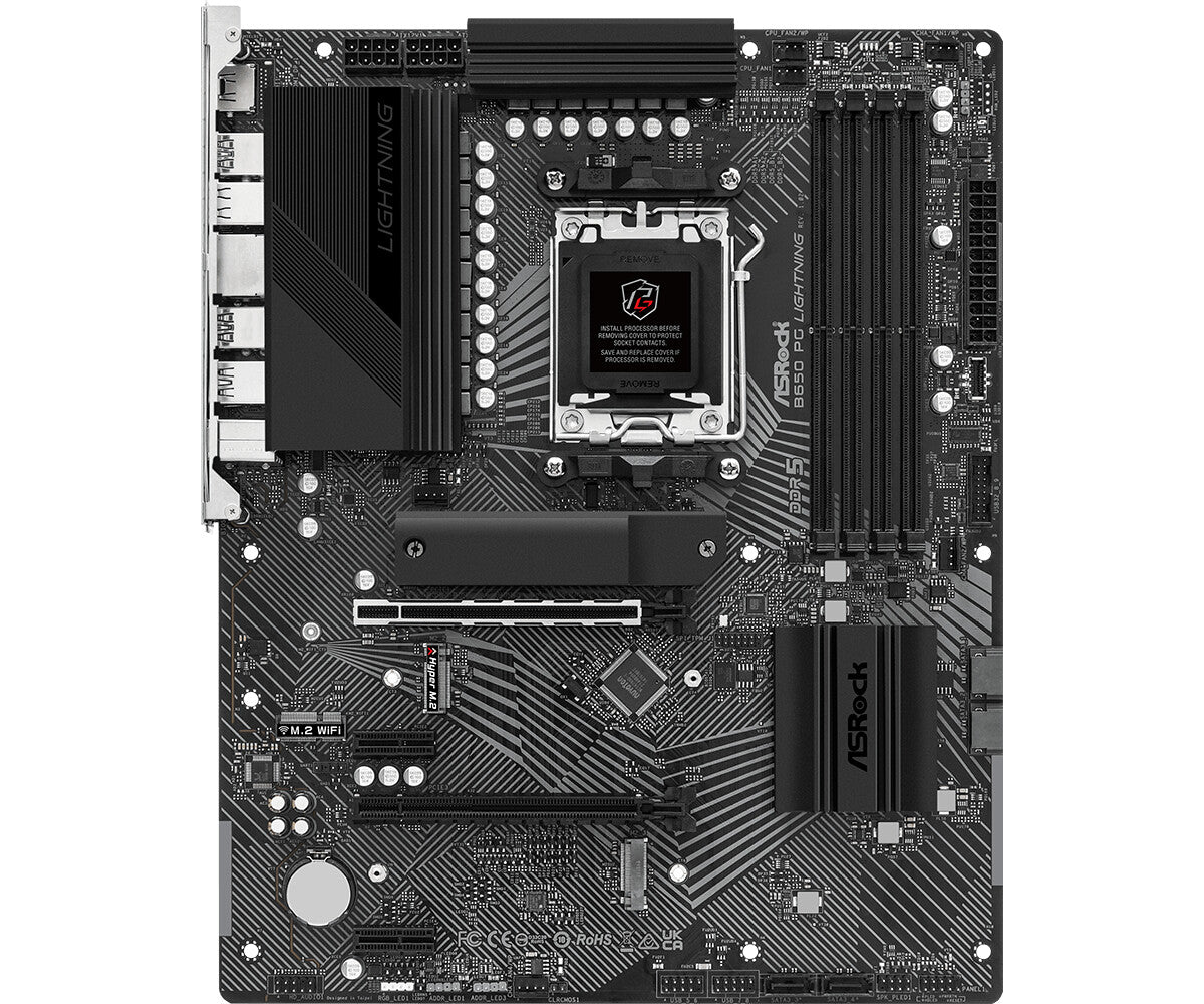 Asrock B650 PG Lightning ATX motherboard - AMD B650 Socket AM5