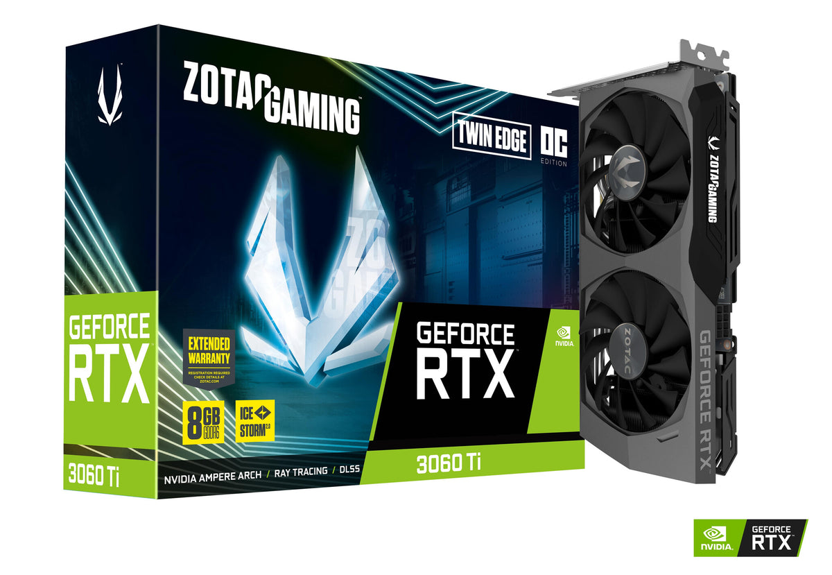 Zotac GAMING Twin Edge OC LHR - NVIDIA 8 GB GDDR6 GeForce RTX 3060 Ti graphics card